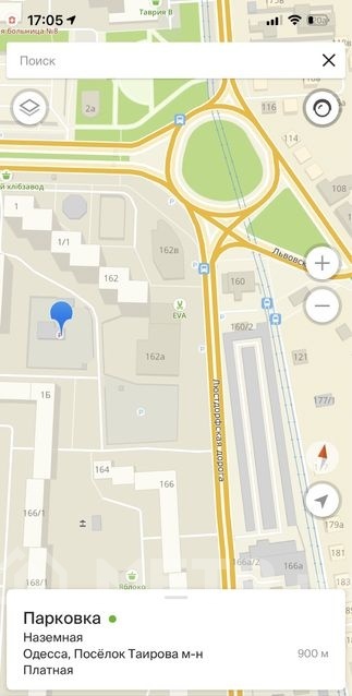 Фото места на стоянке, г. Одесса, Глушко 1, проспект Академика Глушко (16942-6)