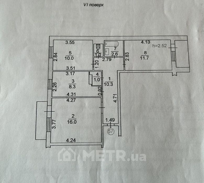 Фото квартиры, г. Черноморск, ул. Паркова 34 (19024-2)