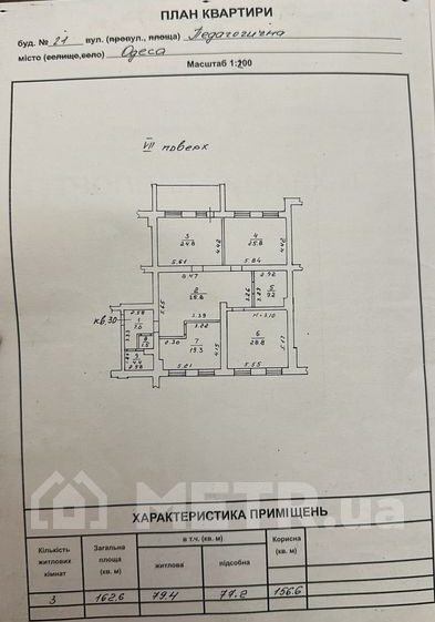 Фото квартиры, г. Одесса, ул. Педагогическая 21 (20872-22)