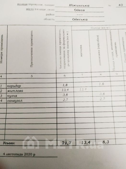 Фото квартиры, г. Одесса, ул. Нежинская 43 (21645-12)