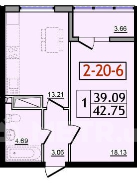 Фото квартиры, с. Крыжановка, ул. Академика Сахарова 3В (21700-1)