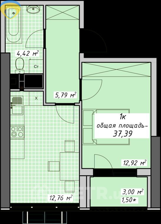 Фото квартиры, г. Одесса, пер. Курортный 2 (СТР) (21944-2)