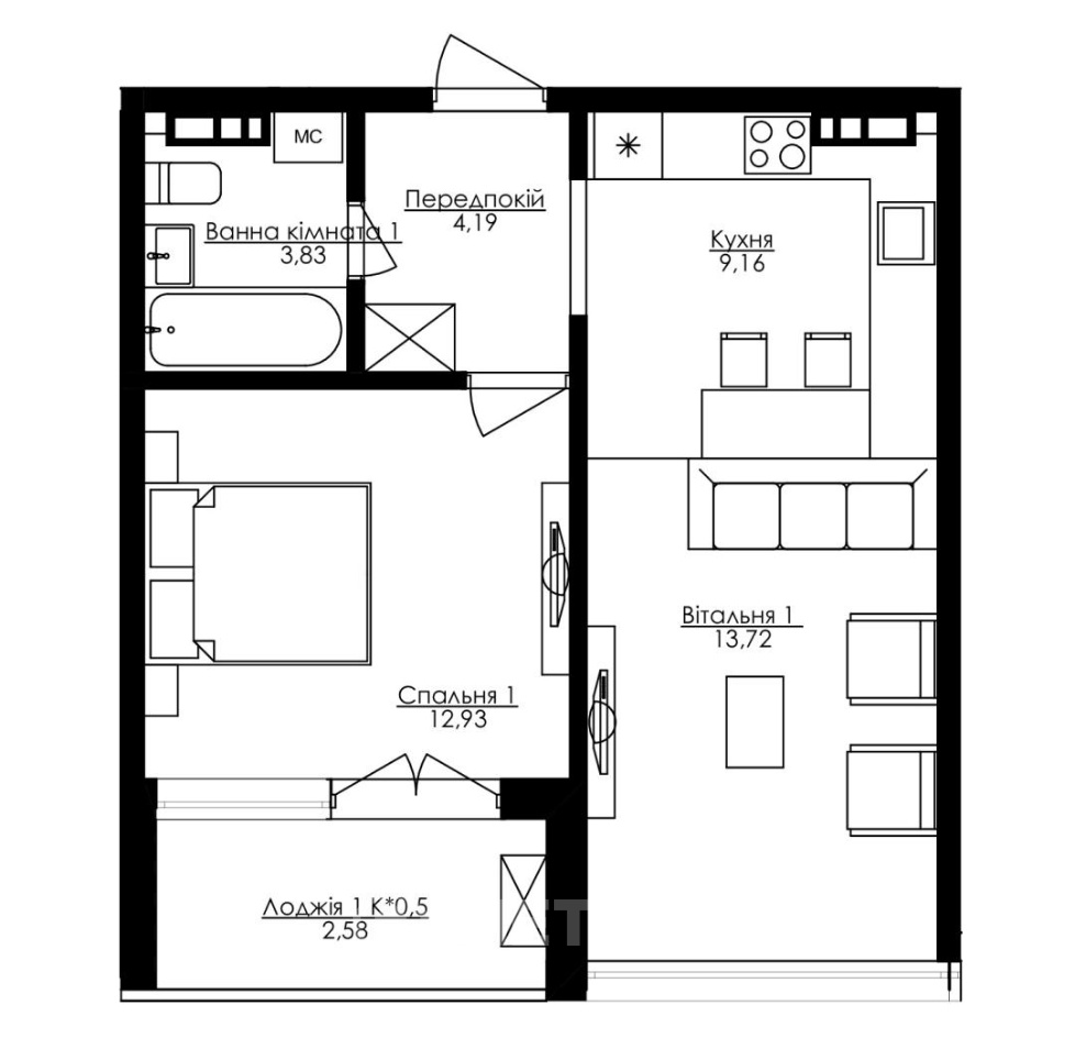 Фото квартири, м. Одеса, бульвар Французький 63/65 (СТР) (21994-5)