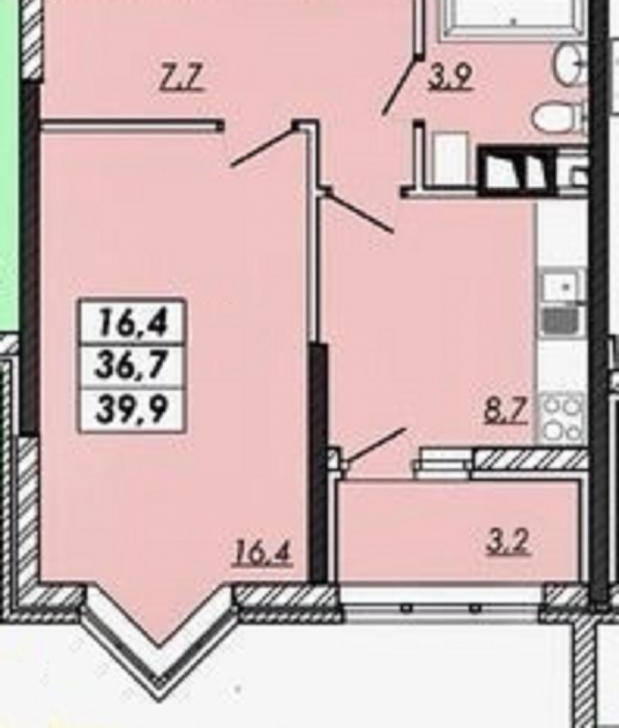 Квартира, доповнююче фото, 22209