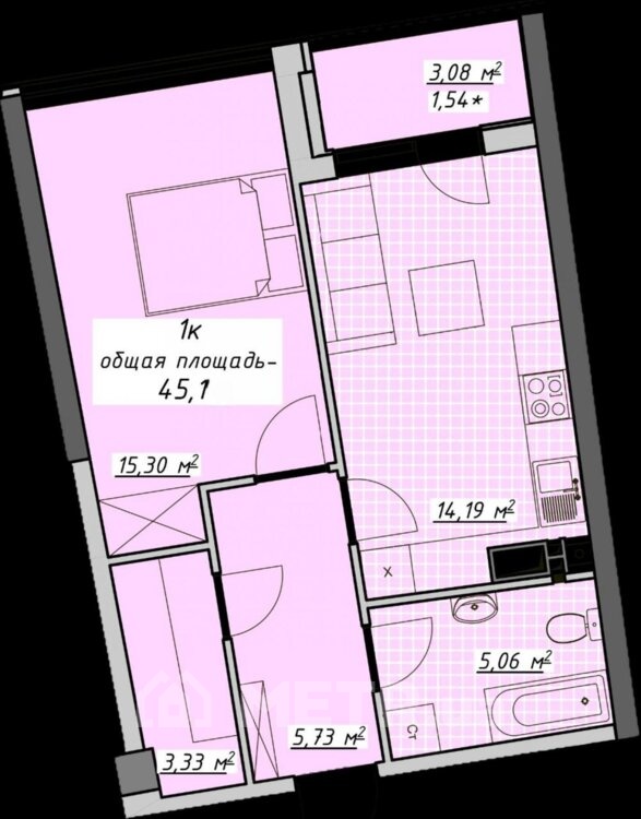 Фото квартиры, г. Одесса, пер. Курортный 2 (СТР) (22393-2)