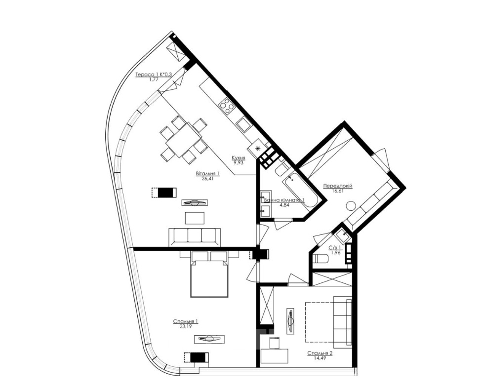 Фото квартиры, г. Одесса, бульвар Французский 63/65 (СТР) (22501-2)