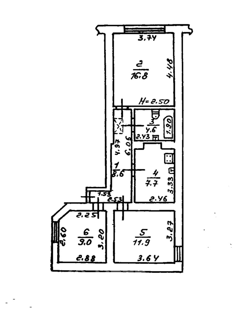 Фото квартиры, г. Одесса, ул. Среднефонтанская 4 (22597-23)