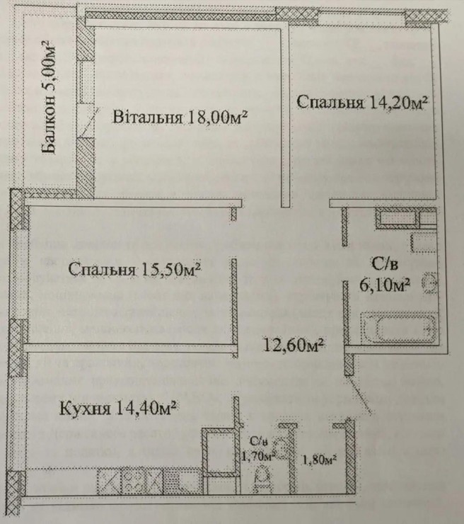 Квартира, доповнююче фото, 23543