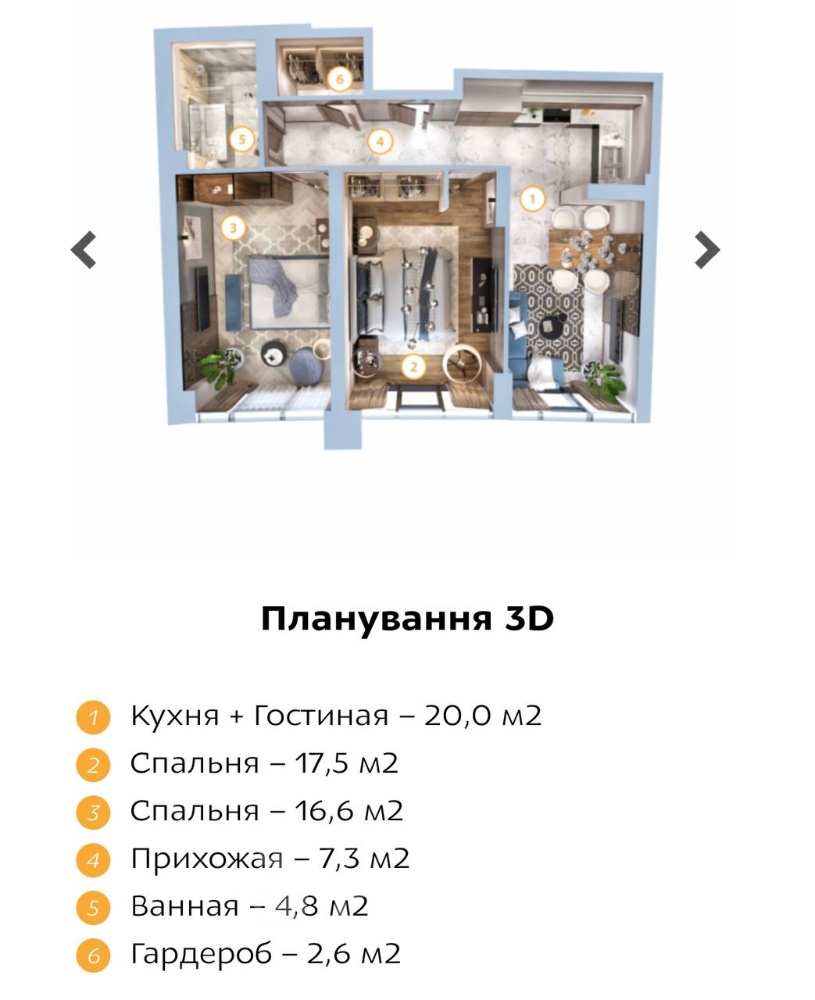Фото квартиры, с. Фонтанка, Дружбы Народов 14 (23884-7)